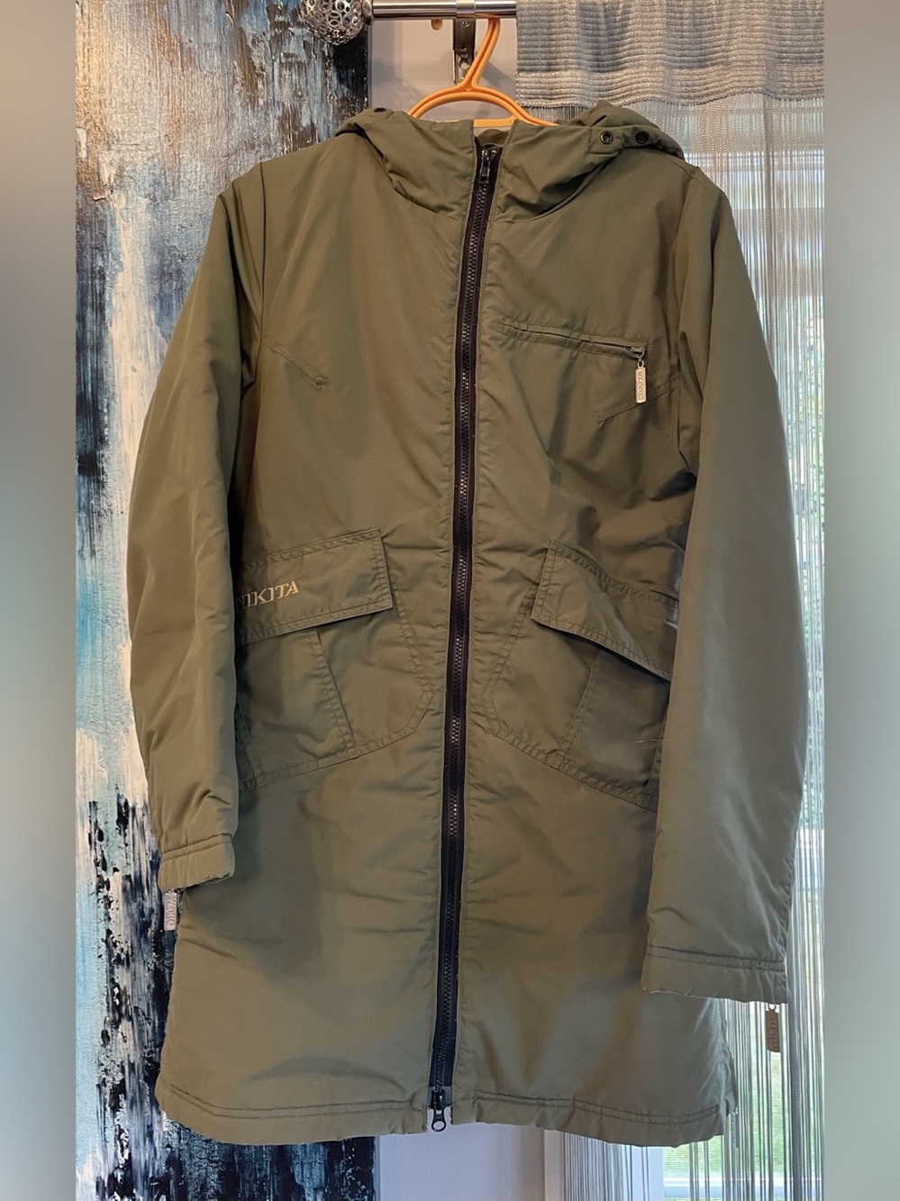 Nikita Utility Hooded Jacket in Green Size Small Like New